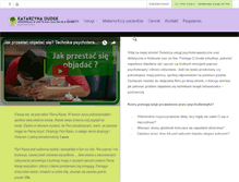 Tablet Screenshot of katarzynadudek.com